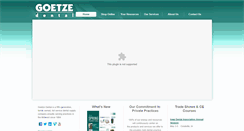 Desktop Screenshot of goetzedental.com